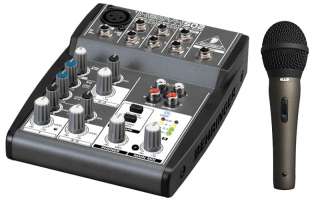 BEHRINGER 502 DJ PRO AUDIO 5CH XENYX MIXER & CAD AUDIO CAD22A VOCAL 