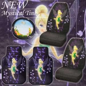New Tinkerbell Car Floor Mats Seat Covers Accessories  