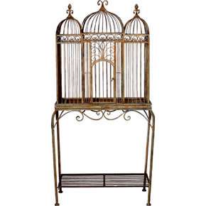 New Wrought Iron Bird Cage w/ Shelf   30299  