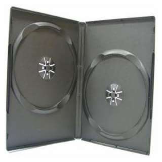 50 STANDARD Black Double DVD Cases  