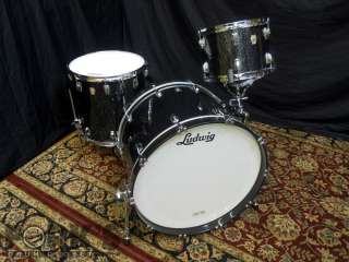 New Ludwig Classic Maple 3pc drum set/Black Galaxy  