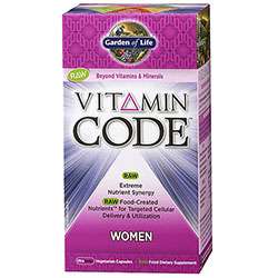 Garden of Life Vitamin Code Womens Multi, 120 Capsules 658010113663 
