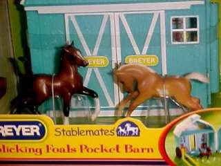 Breyer Horses Stablemates #5932 Frolicking Foals Pocket Barn NEW 2012 