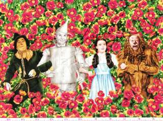   Judy Garland Dorothy Yellow Brick Road Poppy Field Fabric 15  