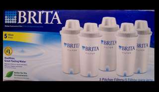 Brita Pitcher Replacement Water Filters 5 Pack NIB*  
