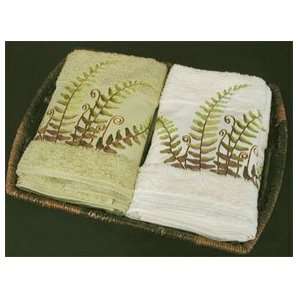   Fern Set of Four 23 x 32 Embroidered Terry Hand Towels Home