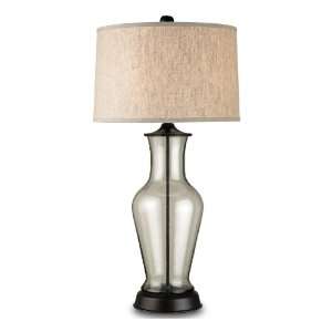   Large Beach Recycled Glass Table Lamp  38H: Home & Kitchen