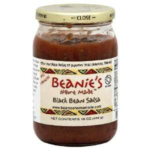 Beanies Homemade Salsa Black Bean 16 OZ (Pack of 12)  
