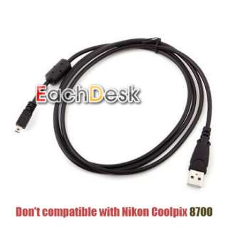 USB Cable Nikon Coolpix P1 P2 P3 P4 P50 P60 P80 P5000  