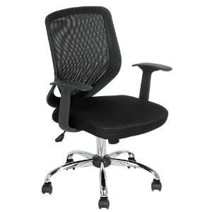    Adjustable Woven Back Black Office Desk Chair: Home & Kitchen