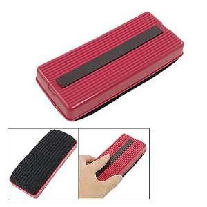   Rectangle Plastic Grip Magnetic Blackboard Eraser Red