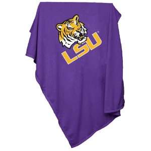    BSS   LSU Tigers NCAA Sweatshirt Blanket Throw 