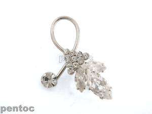 FS331 white CRYSTAL BROOCH PIN LUNG CANCER Ribbon  