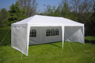 WHITE 10 X 20 PE OUTDOOR CANOPY GAZEBO PARTY TENT  