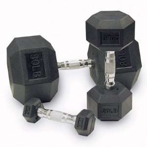  Body Solid SDRS Rubber Coated Hex Dumbbells Sports 