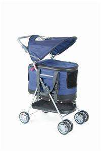   Blue Ultimate 4 In 1 Pet Stroller/Carrier/Car Seat 814836011723  