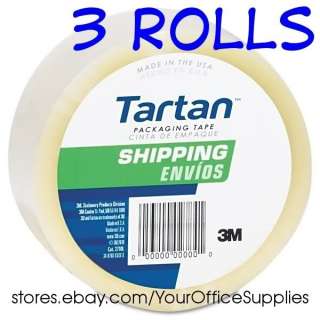 ROLLS 3M Scotch Sealing Packing Tape shipping clear .  