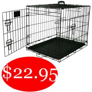 24 New Wire Folding Small Dog Crate Cat Cage Kennel