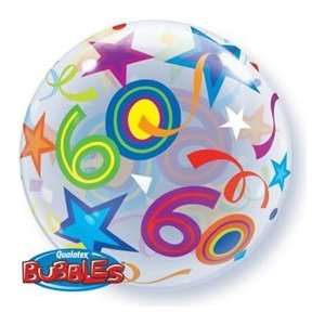  Happy 60th Birthday Bubble Balloon 22 Quality Qualatex 