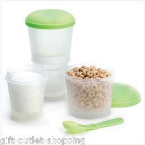 Cereal to Go Plastic Food Containers Dual Chambered Food Containers 9 