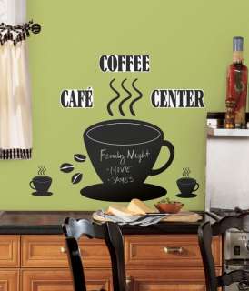  CHALKBOARD Wall Stickers Room Decor Cafe Kitchen Dining Decals Black 