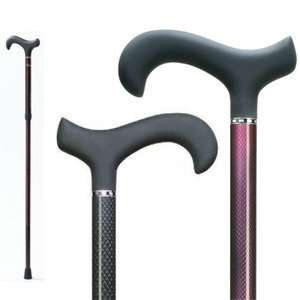   Walking Cane with Soft Touch Derby Handle, Adjustable, Mesh Design