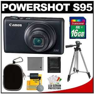 Canon PowerShot S95 Digital Camera with 16GB Card + Battery + Case 