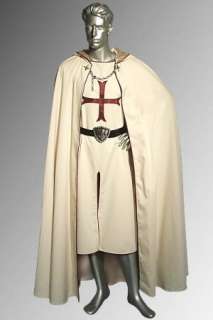  Renaissance Style Crusader Knight Cloak and Tunic (2 Pieces)  
