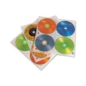 Two Sided CD Storage Sleeves for Ring Binder, 25/Pack  