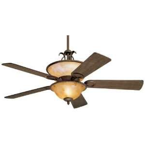   Rustic Iron Ceiling Fan w/ Light, Remote & Blades