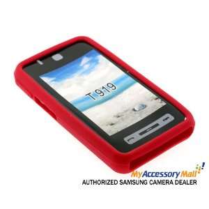  Samsung Cell Phone T919 Behold Silicone Case (Red) for 