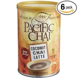Pacific Chai Tea, Coconut Chai Latte, 10 Ounce Cans (Pack of 6 