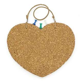 Heart shaped Cork MEMO holder MESSAGE board for home office 6.3X5 