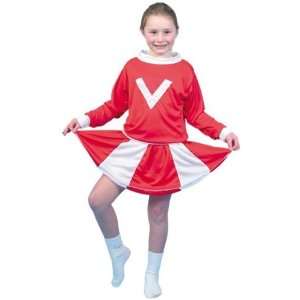  SmiffyS Girls Cheerleader Fancy Dress Costume Medium 6 8 