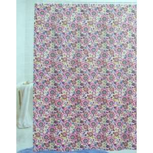  Floral / Garden Blossom, Peva Shower Curtain, 70 x 72 