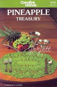 Pineapple Treasury crochet patterns OOP new  