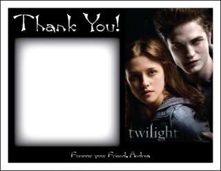 Set of 10 Twilight Personalized Thank You Cards  