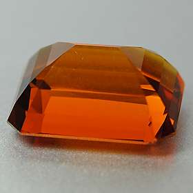 36.81ct RADIANT EMERALD CUT MADEIRA CITRINE large flawless natural 