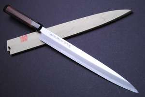 Japanese sushi chef knife,Yanagi YOSHIHIRO Blue Steel Hongasumi 33cm 