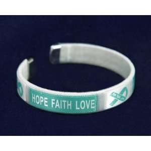   Fabric Bangle Bracelet   Hope, Faith, Love (Adult Size   25 Bracelets