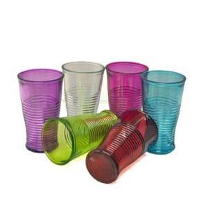 Grehom Recycled Glass Tumblers (Set of 6)   Motley; Recycled Glassware 