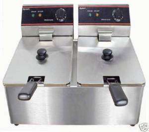 COMMERCIAL ELECTRIC DEEP FRYER W/Covers ADCRAFT DF 6L/2  