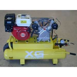  XG Power 5 HP Twin Tank Gasoline Powered Commercial Air Compressor 