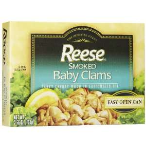 Reese Smoked Baby Clams, 3.66 oz Grocery & Gourmet Food