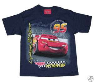 DISNEY PIXAR CARS Lightning Mcqueen Kids T Shirt SZ 7  