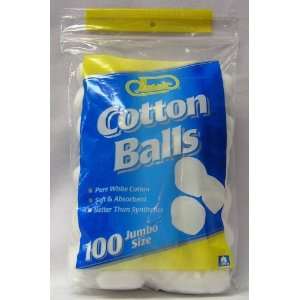 Cotton Balls Jumbo (100 Per Bag)   5 Bags