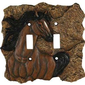   Products Horse Double Switch Electrical Cover Plate
