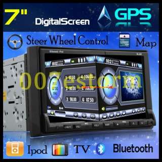 Touchscreen Double Din Car DVD Player GPS SAT NAV RDS  