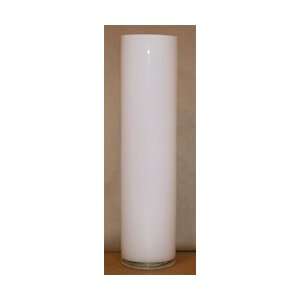  Cylinder Glass Vase 5x20   WHITE Arts, Crafts & Sewing