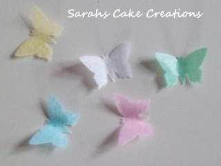 Edible Rice Paper Butterflies x 20 Many Colours   Cakes  